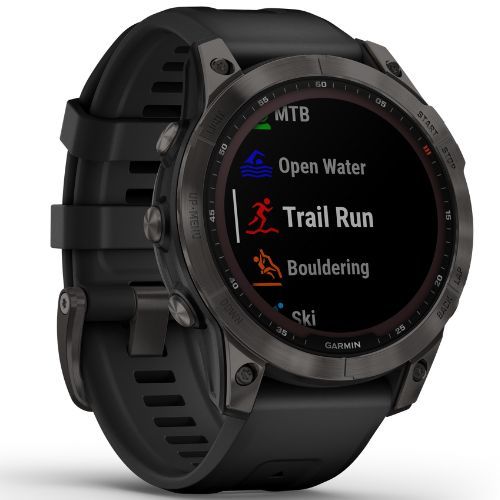 Годинник Garmin Fenix 7 Sapphire Solar Hrm Elevate Ox чорний 010-02540-21