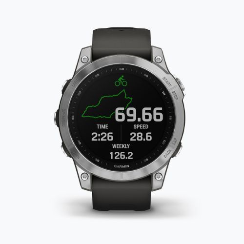 Годинник Garmin Fenix 7 Hrm Elevate Ox сріблястий 010-02540-01