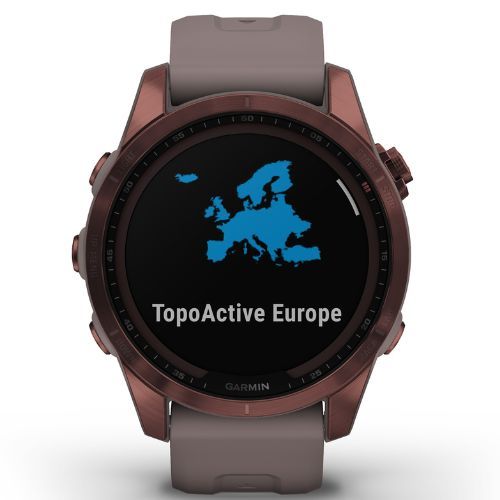 Годинник Garmin Fenix 7S Sapphire Solar Hrm Elevate Ox чорний 010-02539-25