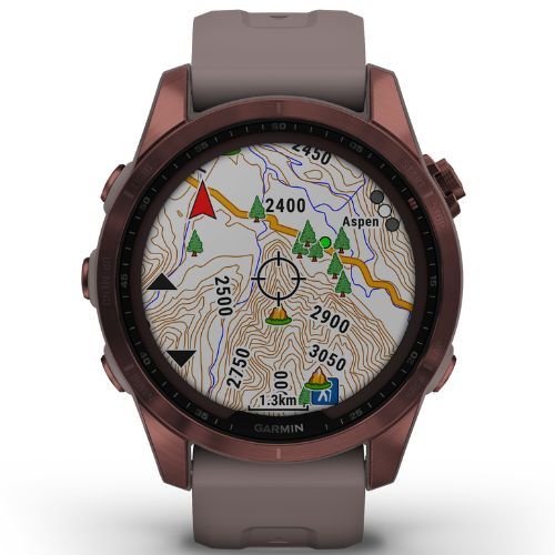 Годинник Garmin Fenix 7S Sapphire Solar Hrm Elevate Ox чорний 010-02539-25