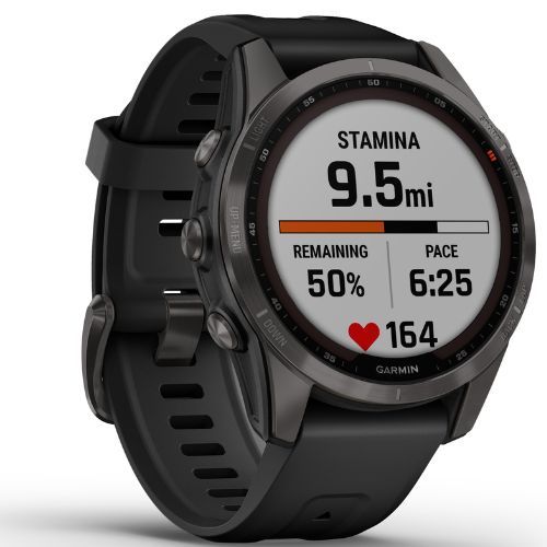 Годинник Garmin Fenix 7S Sapphire Solar Hrm Elevate Ox чорний 010-02539-25