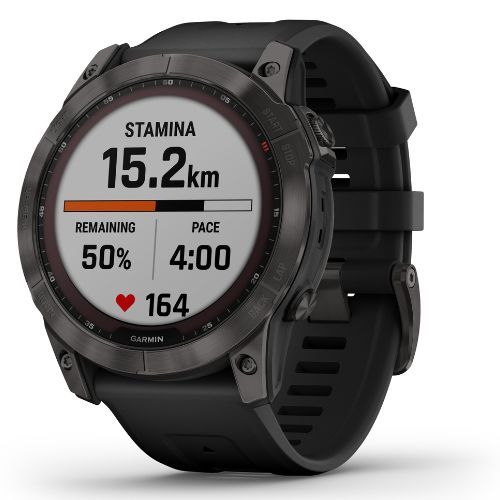 Годинник Garmin Fenix 7X Sapphire Solar Hrm Elevate Ox чорний 010-02541-23