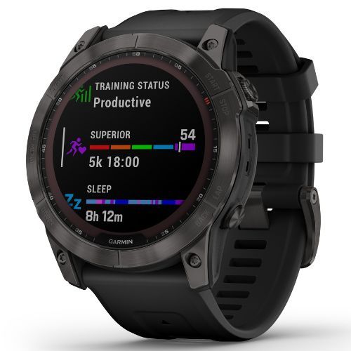 Годинник Garmin Fenix 7X Sapphire Solar Hrm Elevate Ox чорний 010-02541-11