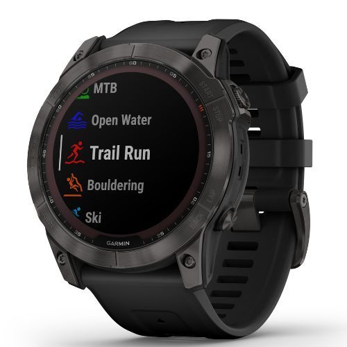 Годинник Garmin Fenix 7X Sapphire Solar Hrm Elevate Ox чорний 010-02541-11