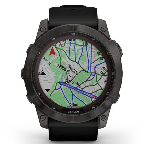 Годинник Garmin Fenix 7X Sapphire Solar Hrm Elevate Ox чорний 010-02541-11