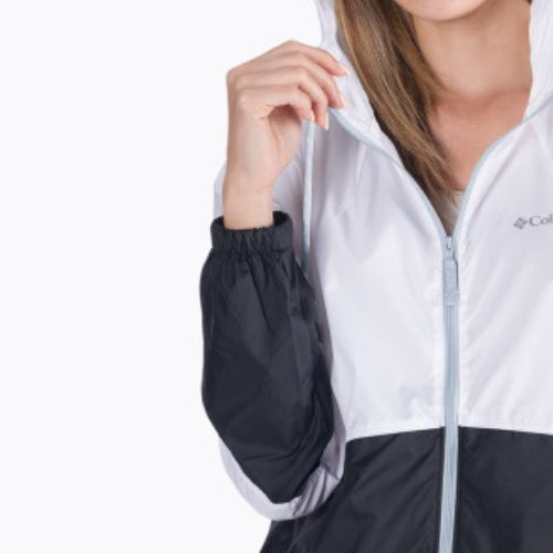 Куртка вітрозахисна жіноча Columbia Flash Forward 101 біло-чорна 1585911