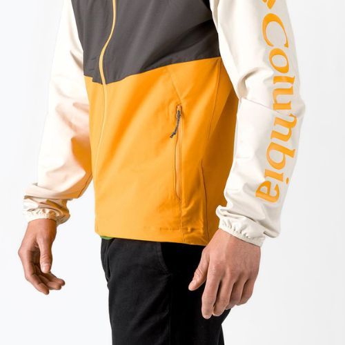 Куртка софтшел чоловіча Columbia Panther Creek mango/shark/chalk