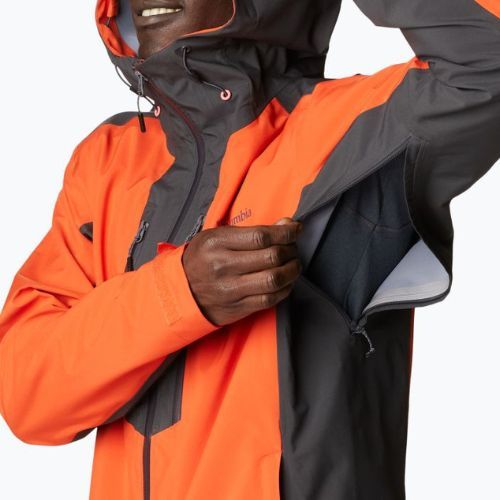 Куртка дощовик чоловіча Columbia Peak Creek red quartz/shark