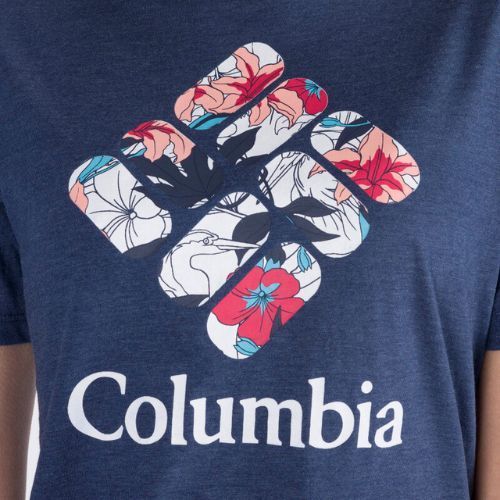 Футболка трекінгова жіноча Columbia Bluebird Day Relaxed nocturnal heather/lakeshore flora