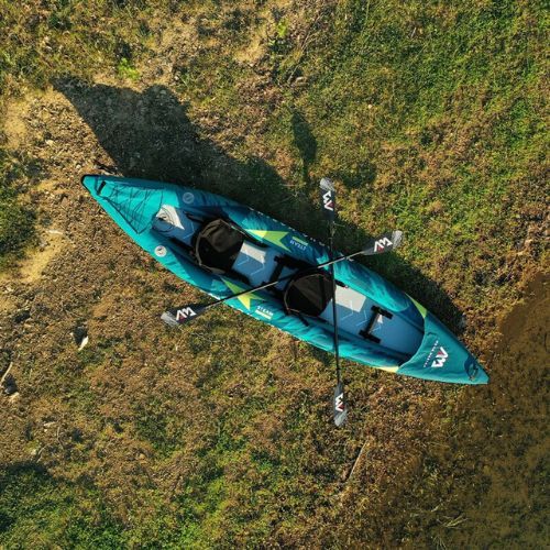 Надувна байдарка 2-х місна 13’6″ Aqua Marina Versatile/ Whitewater Kayak синя Steam-412