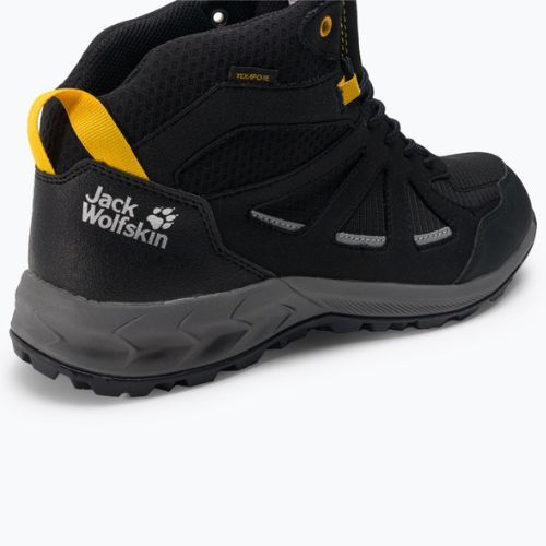 Черевики для трекінгу чоловіче Jack Wolfskin Woodland 2 Texapore Mid чорні 4051261_6055