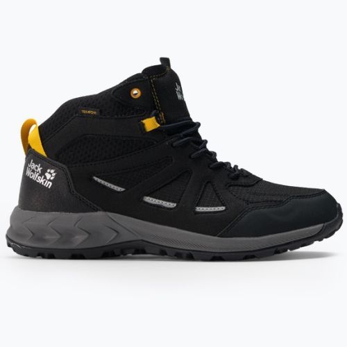 Черевики для трекінгу чоловіче Jack Wolfskin Woodland 2 Texapore Mid чорні 4051261_6055