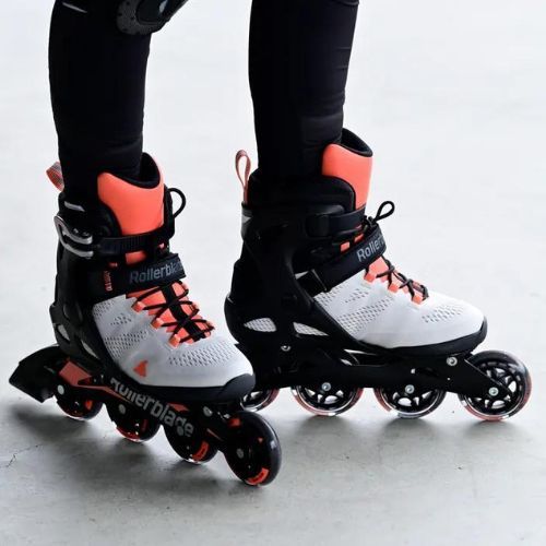 Роликові ковзани жіночі Rollerblade Macroblade 80 сіро-помаранчеві 07100700 R50