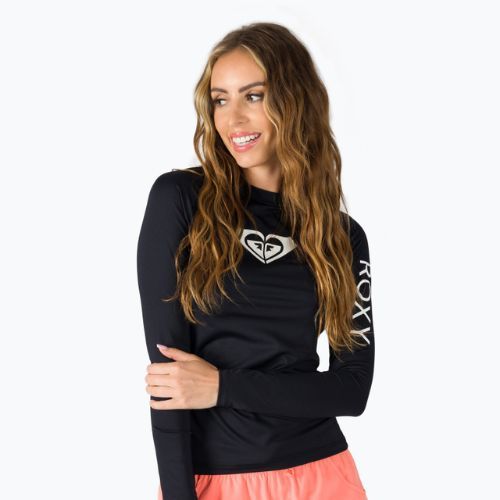 Лонгслів для плавання жіночий ROXY Whole Hearted anthracite