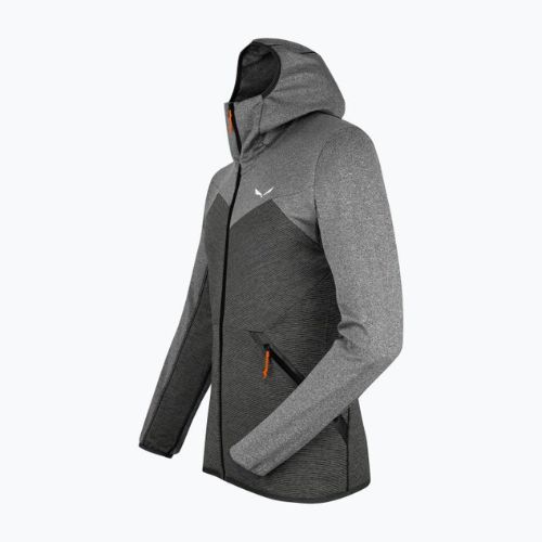 Флісова кофта чоловіча Salewa Puez Melange PL FZ Hoody сіра 00-0000027386