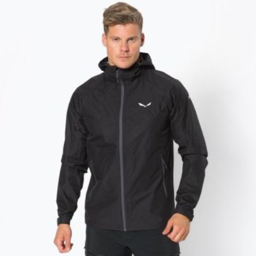 Куртка дощовик чоловіча Salewa Puez Aqua 3 PTX чорна 00-0000024545