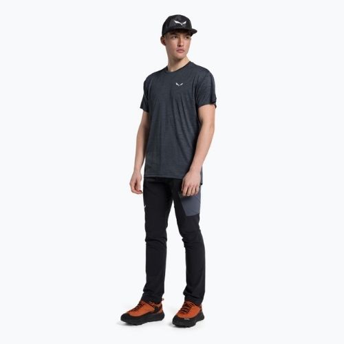 Футболка трекінгова чоловіча Salewa Puez Melange Dry чорна 00-0000026537