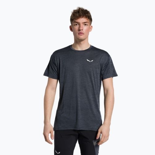 Футболка трекінгова чоловіча Salewa Puez Melange Dry чорна 00-0000026537