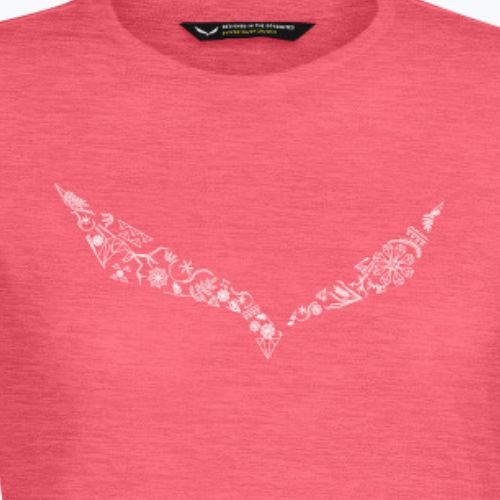 Футболка трекінгова жіноча Salewa Solid Dry рожева 00-0000027019