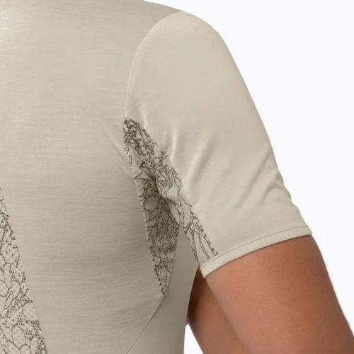 Футболка трекінгова жіноча Salewa Puez Graphic 2 Dry бежева 00-0000027400