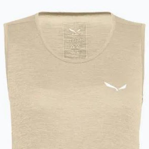 Футболка трекінгова жіноча Salewa Puez Graphic Dry Tank бежева 00-0000027482