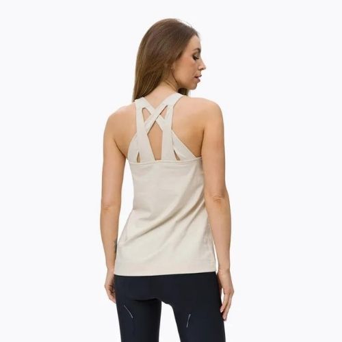 Футболка для трекінгу жіноча Salewa Lavaredo Hemp Print бежева 28023