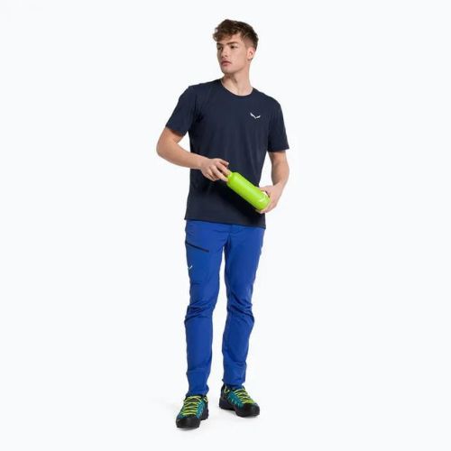 Футболка трекінгова чоловіча Salewa Alpine Hemp Logo синя 00-0000028132