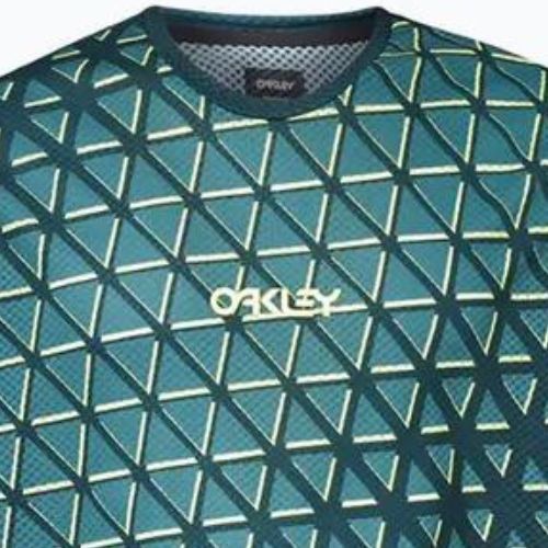 Велофутболка чоловіча Oakley Flow 3/4 зелена FOA403122