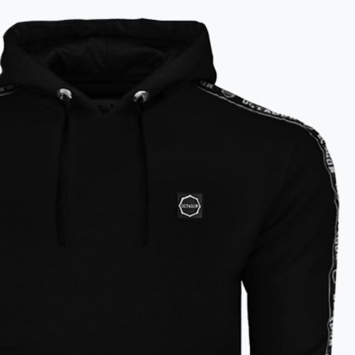 Кофта з капюшоном чоловіча Octagon Stripe чорна