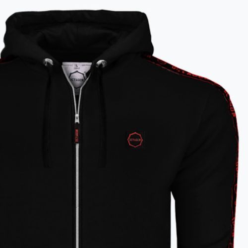 Кофта чоловіча Octagon Zip Stripe чорна