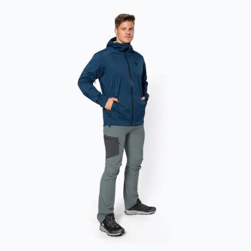 Куртка дощовик чоловіча Black Diamond Stormline Stretch indigo
