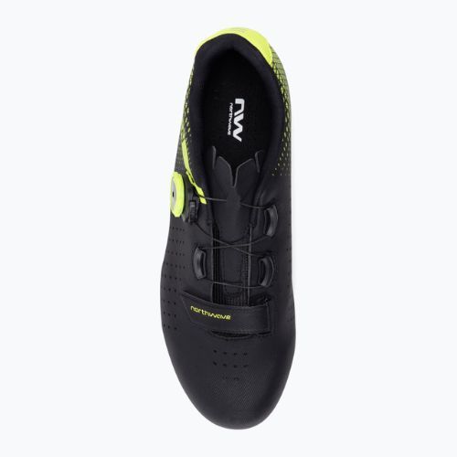 Кросівки велосипедні шосе чоловічі Northwave Core Plus 2 black/yellow fluo