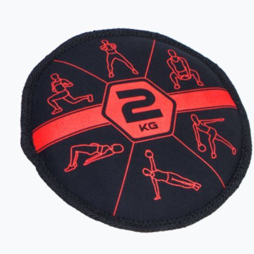 Мішок з піском 2 кг Pure2Improve Sandbell чорно-червоний P2I201210