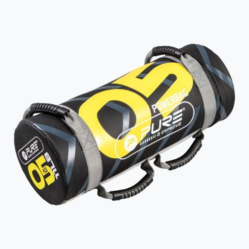 Мішок тренувальний 5 кг Pure2Improve Power Bag чорно-жовтий P2I201710