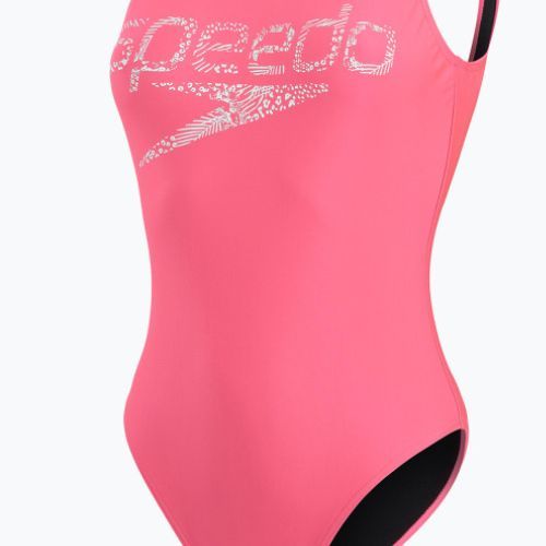 Купальник суцільний жіночий Speedo Logo Deep U-Back рожевий 68-12369A657