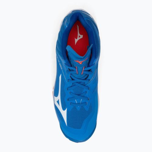 Кросівки волейбольні Mizuno Wave Lightning Z6 Mid блакитні V1GA200524