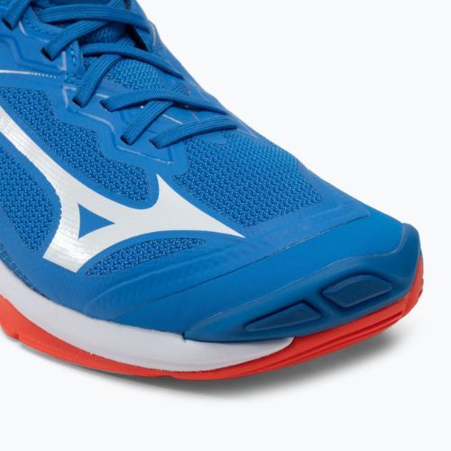 Кросівки волейбольні Mizuno Wave Lightning Z6 Mid блакитні V1GA200524