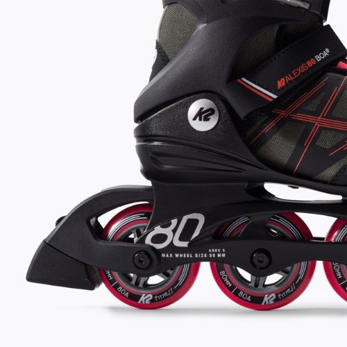 Роликові ковзани жіночі K2 Alexis 80 Boa сірі 30G0317