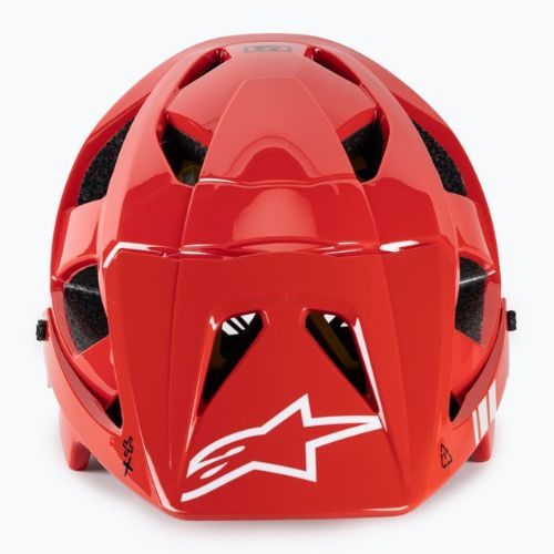 Шолом велосипедний Alpinestars Vector Tech A2 bright red/light gray glossy