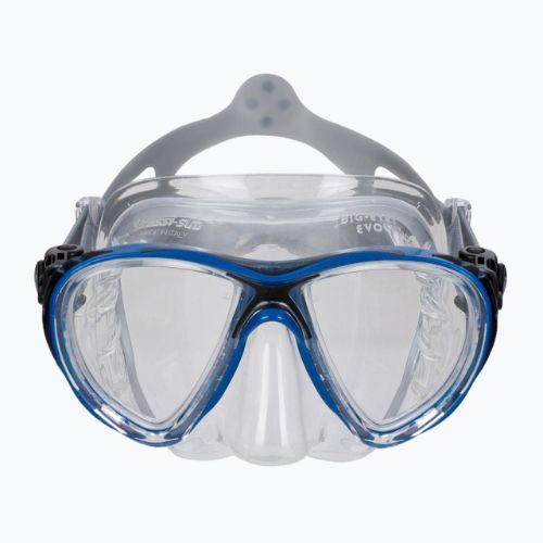 Маска для дайвінгу Cressi Big Eyes Evolution crystal/blue black