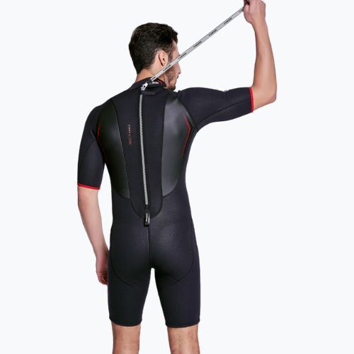 Гідрокостюм для дайвінгу чоловічий Cressi Altum Wetsuit Shorty 3 mm black/red