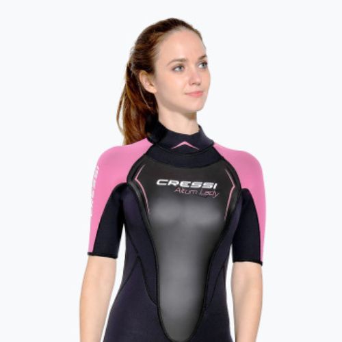 Гідрокостюм для дайвінгу жіночий Cressi Altum Wetsuit Shorty 3 mm black/pink
