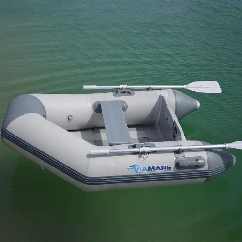 Човен надувний 2-місний Viamare 190 Slat сірий 1126157