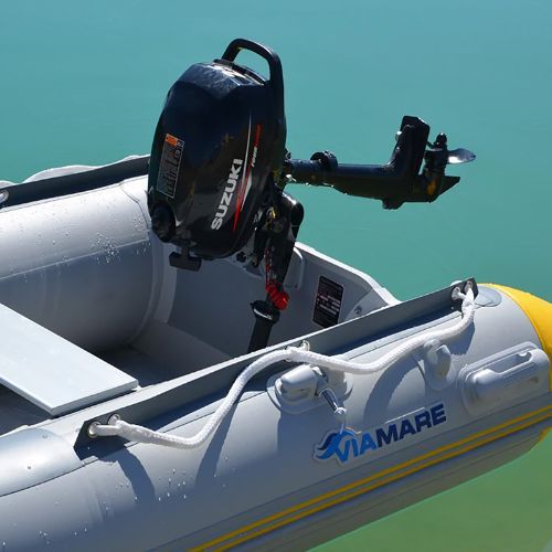 Човен надувний 2-місний Viamare 230 S Slat сіро-жовтий 1126148