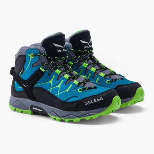 Черевики для трекінгу дитяче Salewa Alp Trainer Mid GTX блакитні 00-0000064010