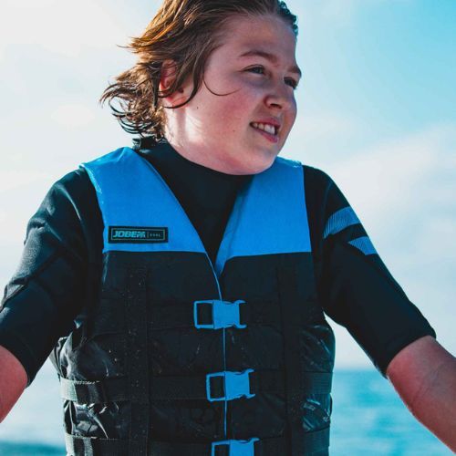 Жилет страхувальний JOBE Dual чорно-блакитний 244822006