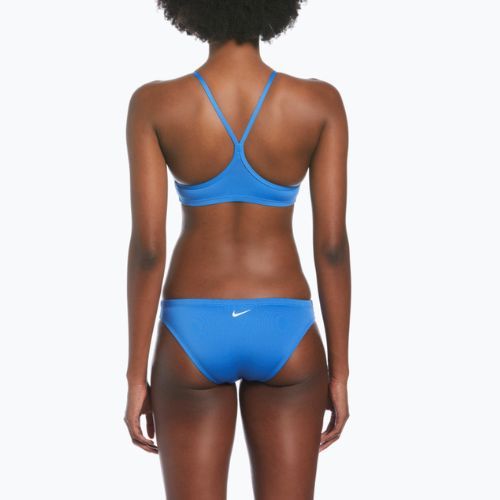 Купальник роздільний жіночий Nike Essential Sports Bikini блакитний NESSA211-442