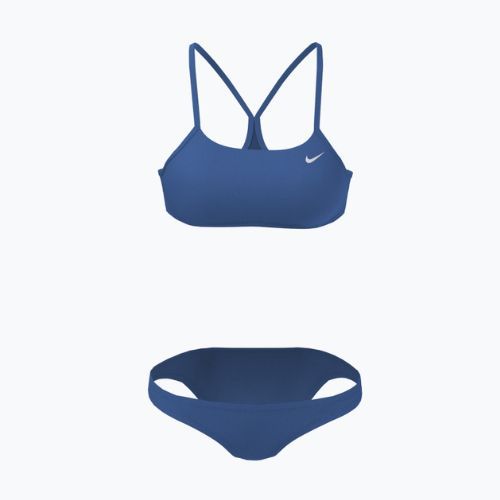 Купальник роздільний жіночий Nike Essential Sports Bikini блакитний NESSA211-442