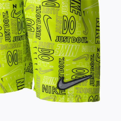 Шорти для плавання дитячі Nike Logo Mashup 8" Volley зелені NESSC791-312