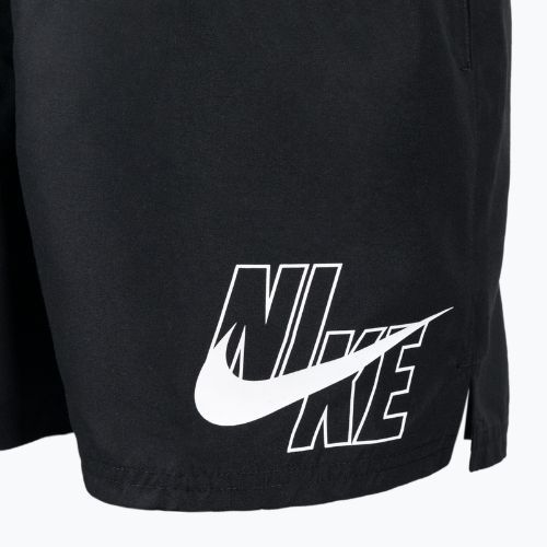Шорти для плавання чоловічі Nike Logo Solid 5" Volley чорні NESSA566-001